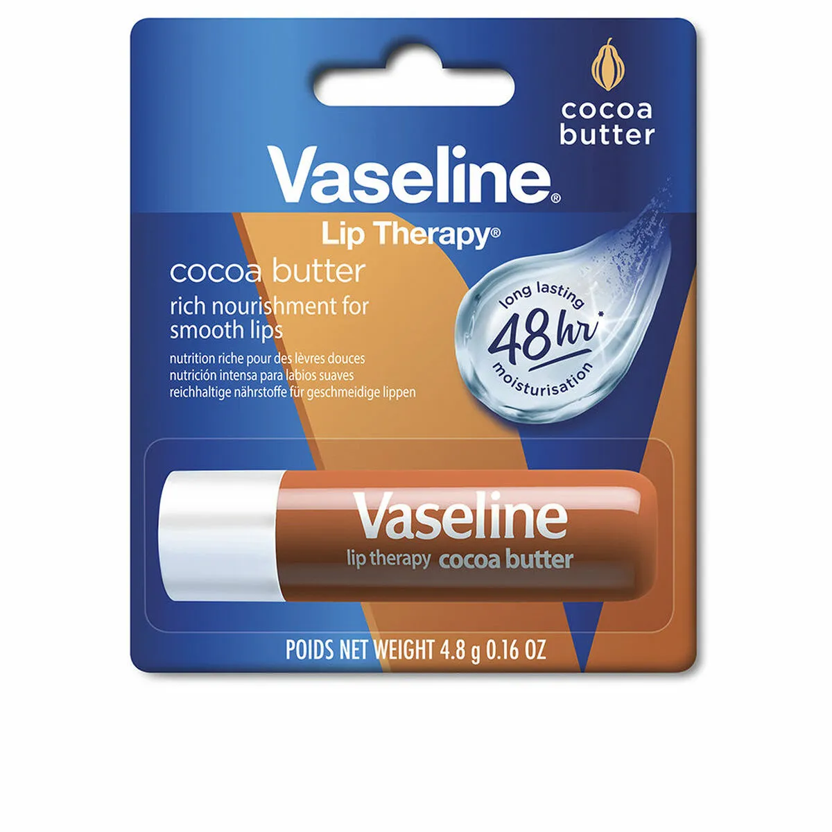 Vaseline, Kakaóvajjal készült ajakbalzsam, Tápláló, 4.8 g