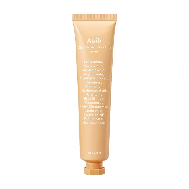 Abib, Glutathiosome Cream Vita Tube, Világosító és egységesítő krém, 75 ml