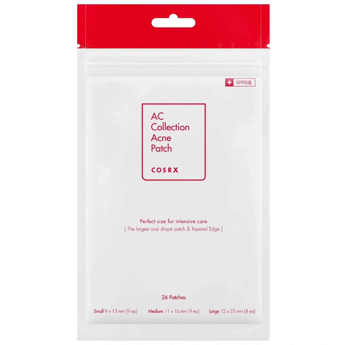 Cosrx, AC Collection Acne Patch, Nyugtató hidrokolloid tapaszok aknéra, 26 db