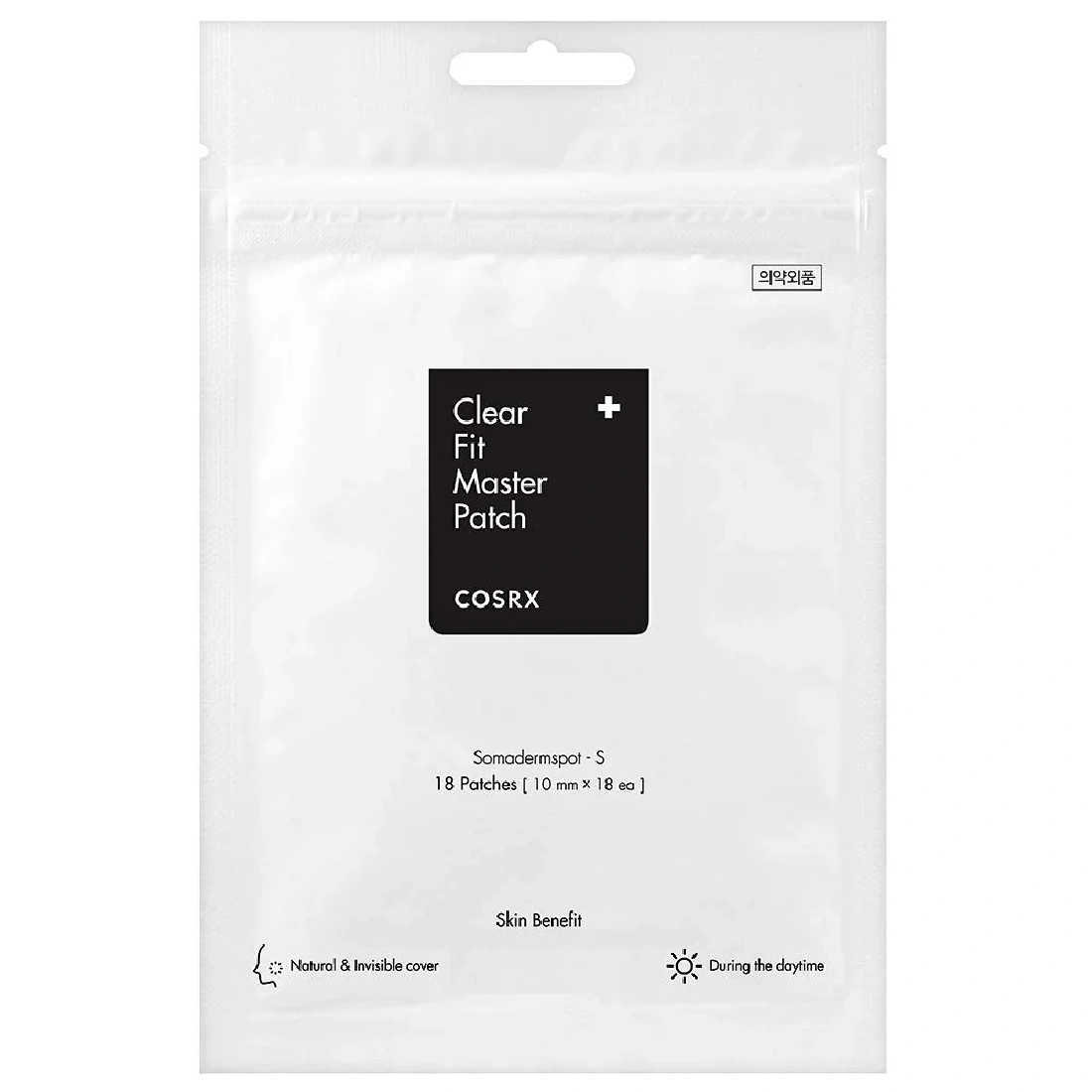 Cosrx, Clear Fit Master Patch, Akne elleni hidrokolloid tapaszok, 18 tapasz