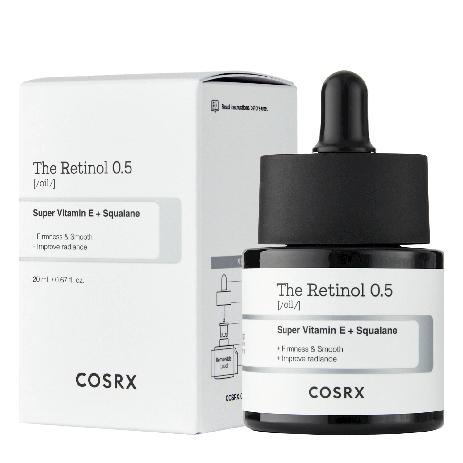 Cosrx, Retinol 0.5 Olaj, Ránctalanító olaj, 20 ml