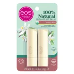 Eos, Természetes Organikus Ajakbalzsam Stift – Vanília Bab, Organikus ajakbalzsam, 2 x 4g