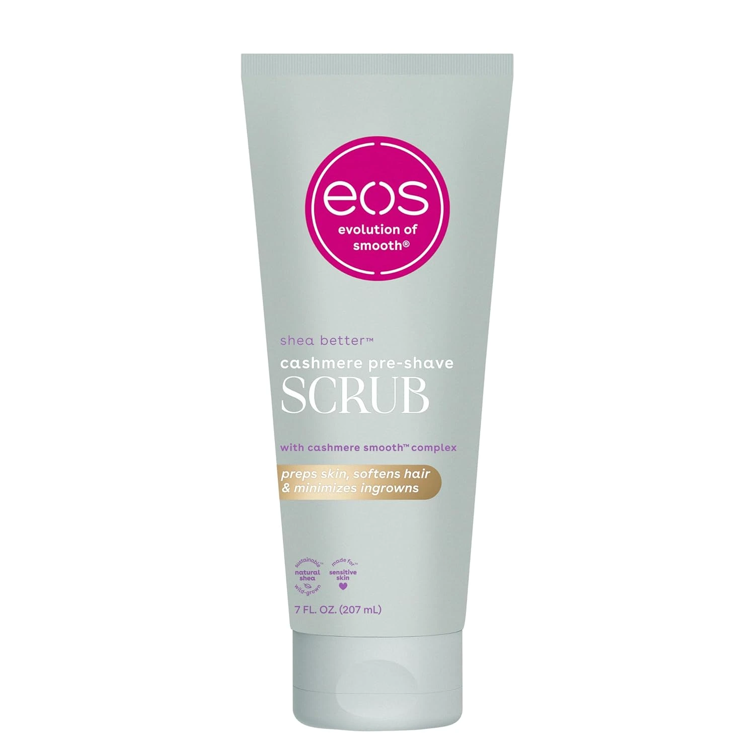 Eos, Cashmere Skin Collection Pre-Shave Scrub, Előborotválkozó testradír, 207 ml