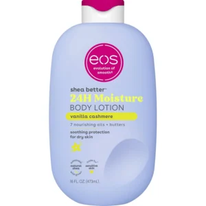 Eos, Shea Better 24H Moisture Vanilla Cashmere Testápoló, Hidratáló lotion, 473 ml