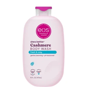 Eos, Shea Better Cashmere Testápoló Tusfürdő Friss és Kényelmes, Hidratáló Zselékrém, 473 ml