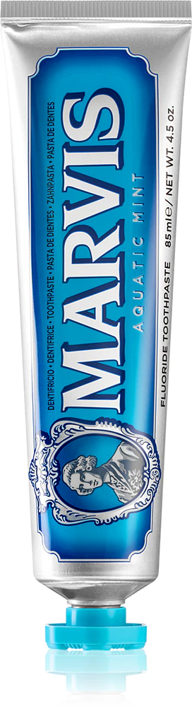 Marvis, Aquatic Mint Toothpaste, Tengeri frissítő mentás fogkrém, 85 ml