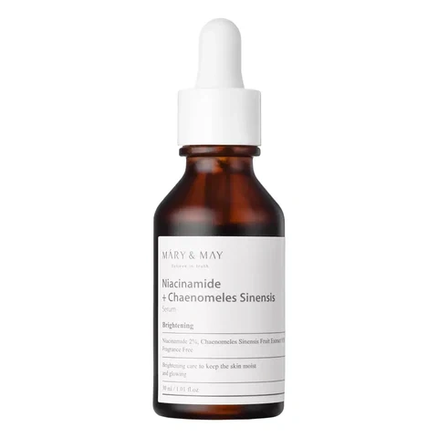 Mary&May, Niacinamid + Chaenomeles Sinensis Szérum, Világosító szérum niacinamiddal, 30 ml