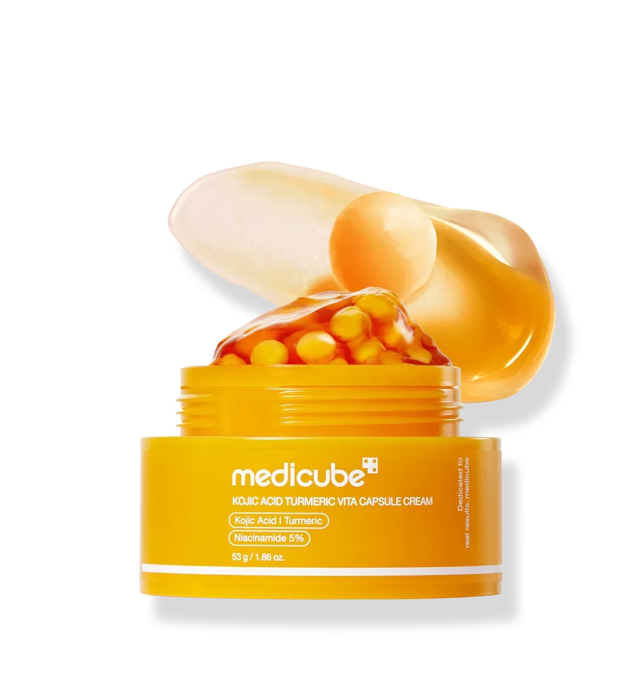 Medicube, Kojic Acid Turmeric Vita Capsule Cream, Kojic és kurkuma világosító krém, 53g