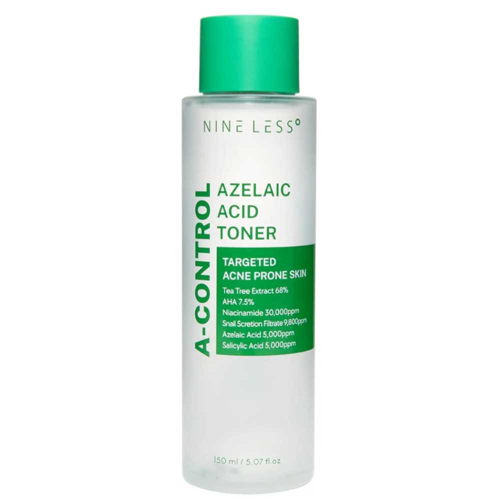 Nine less, A-Control Azelaic Acid Toner, Hámlasztó és nyugtató tonik, 150 ml