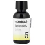 Numbuzin, No.5+ Glutathione Vitamin Koncentrált Szérum, Anti-pigmentációs és világosító szérum, 30 ml