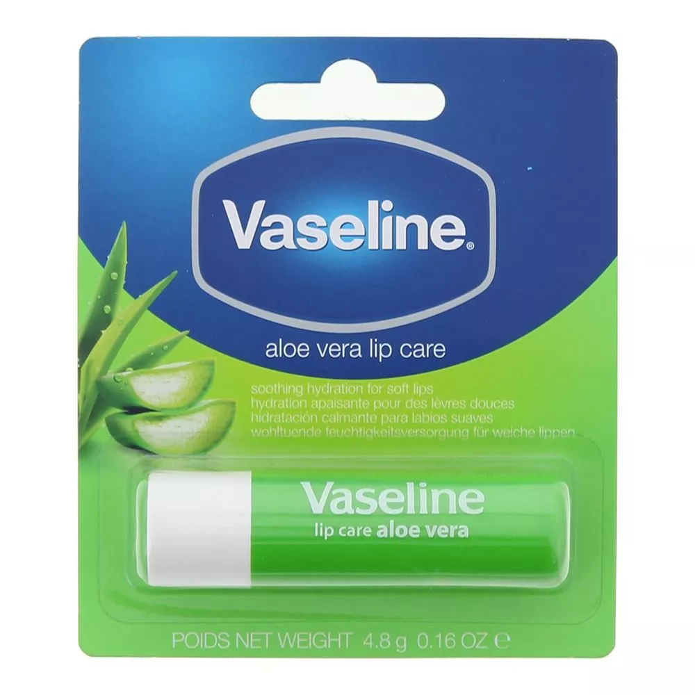 Vaseline, Aloe Vera Ajképző, Nyugtató és hidratáló balzsam, 4.8 g