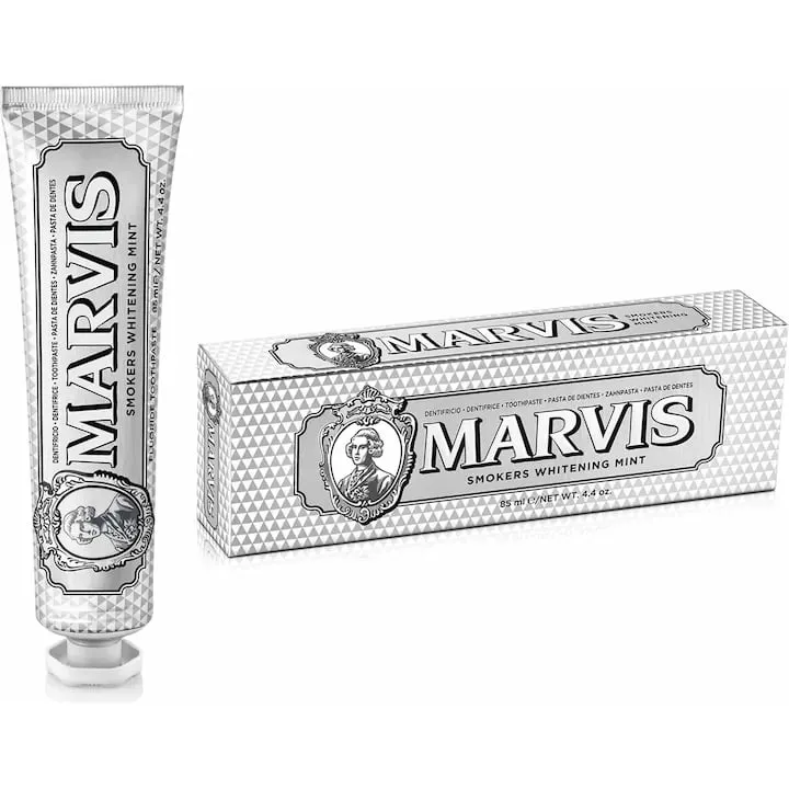 Marvis, Füstölők Fehérítő Menta Fogkrém, Könnyű Fehérítő Fogkrém, 85 ml