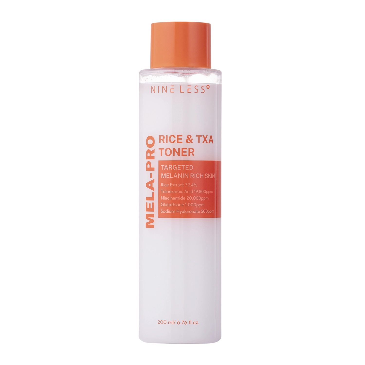 NINELESS MELA-PRO Rizs & TXA Toner, 200 ml