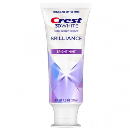 Crest, 3D White Brilliance Bright Mint Fogkrém, Fehérítő és védő fogkrém, 121 g