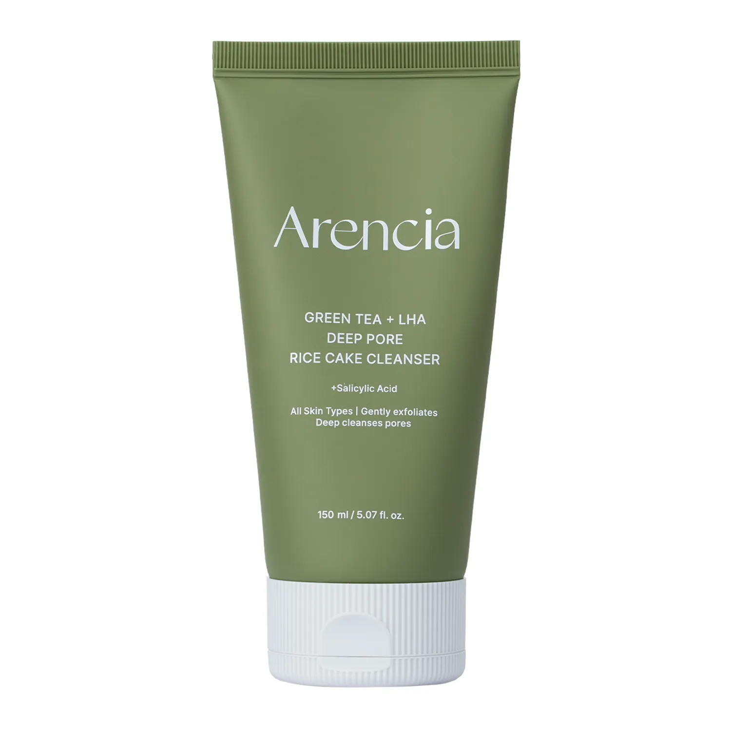 Arencia, Zöld Tea + LHA Mély Pórusú Rizs Sütemény Tisztító, Mélytisztítás, gyengéd hámlasztás, 150ml