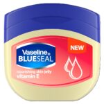 Vaseline, Kék Pecsét Tápláló Bőrgél E-vitaminnal, Hidratáló és Védő Balzsam, 100 ml