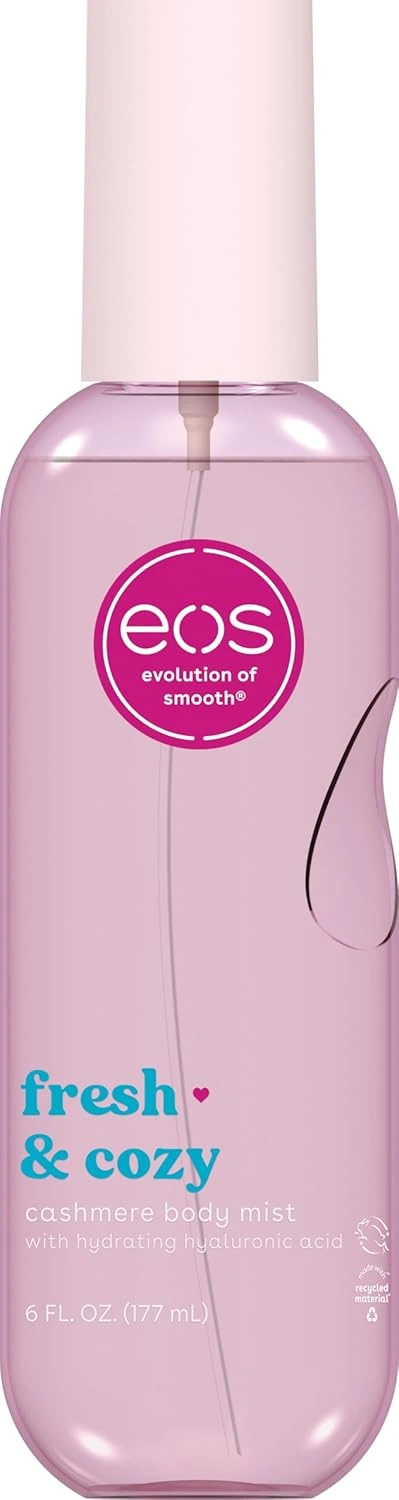 Eos, Cashmere Body Mist Fresh & Cozy, hidratáló testpermet, vegán, 177 ml