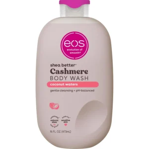 Eos, Cashmere Body Wash Kókuszvíz, hidratáló tusfürdő sheavajjal, glicerin és E-vitamin, vegán, 473 ml