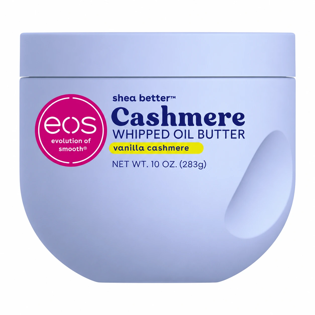 Eos, Cashmere Whipped Oil Body Butter Vanilla Cashmere, Gazdag hidratáló shea és argán olajjal, 283 g