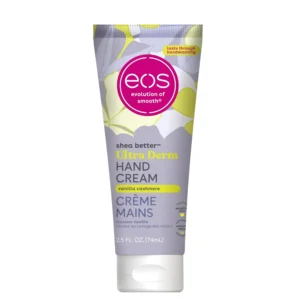 Eos, Shea Better Kézkrém Vanília Kasmír, hidratáló kézkrém shea vajjal, vegán, 74 ml