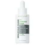 NINE LESS, Molecule-Clear 5% Tejsav Serum, Kíméletes hámlasztó a ragyogásért, 30 ml