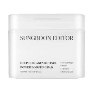 Sungboon Editor, Deep Collagen Retinol Power Boosting Pad, Ránctalanító tonizáló párnák, 100 db