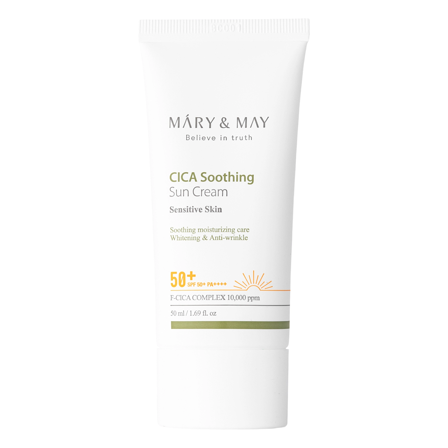 MARY & MAY Cica Nyugtató Napkrém SPF50+ PA++++ 50ml