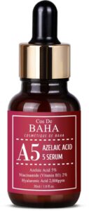 Cos De BAHA, A5 Azelaic Acid 5% Szérum, Akneellenes és nyugtató szérum, 30 ml