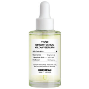HUEHEAL Tone Brightening Glow Serum - Arcbőr egységesítő és ragyogást adó arckrém, 50 ml