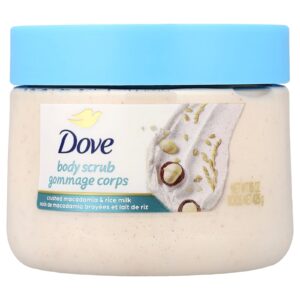 Dove, Zúzott Makadámia & Rizstej Bőrradír, Kíméletes hámlasztó radír, 425 g
