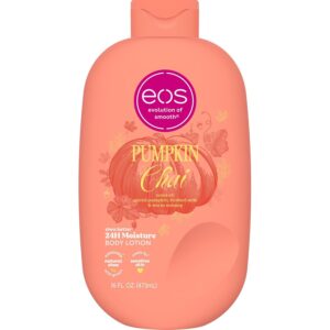 eos Shea Better Body Lotion Pumpkin Chai, 24 órás hidratáló testápoló shea vajjal, 473 ml